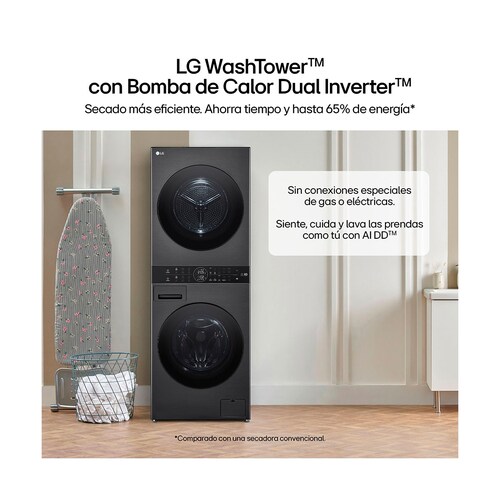 Torre de Lavado Inverter 14 Kg Platinum Lg Wk14