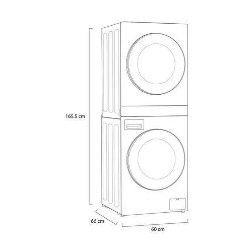 Torre de Lavado Inverter 14 Kg Platinum Lg Wk14