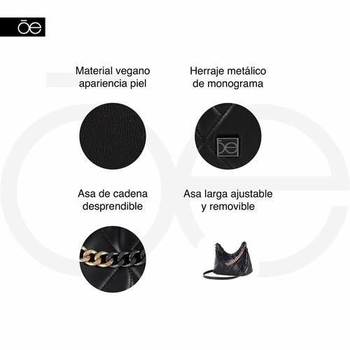 Bolso Hobo Cloe Nude para Mujer
