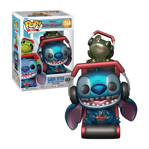 Funko Pop Plus Movies: Disney Lilo y Stitch - Gamer Stitch Metalico