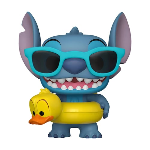 Funko Pop Disney: Lilo y Stitch - Stitch con Salvavidas de Pato