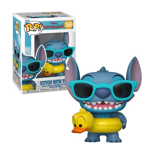 Funko Pop Disney: Lilo y Stitch - Stitch con Salvavidas de Pato