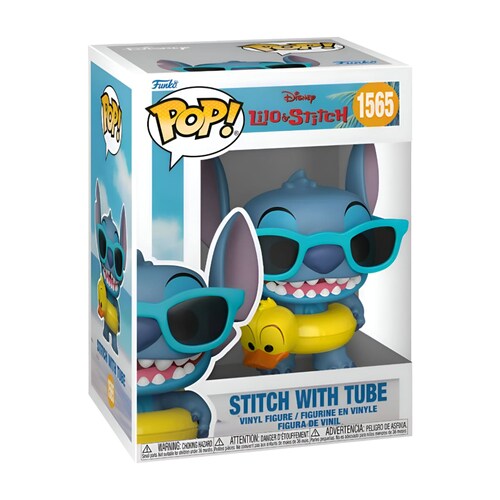 Funko Pop Disney: Lilo y Stitch - Stitch con Salvavidas de Pato