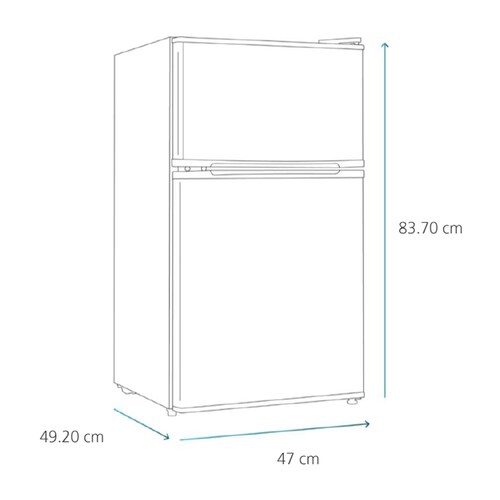 Frigobar Mabe 3 P 2 Puertas Inoxidable Rmf032Pymxx