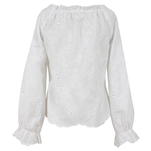 Blusa off Shoulder Manga Poeta Basel para Mujer