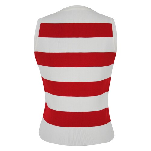 Blusa Tejido Rib a Rayas Basel para Mujer