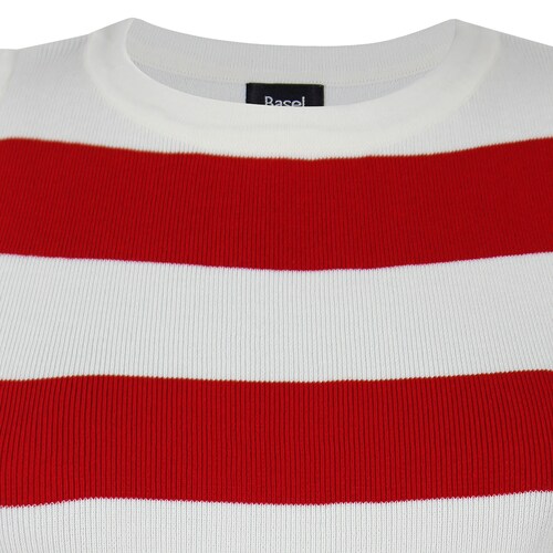 Blusa Tejido Rib a Rayas Basel para Mujer