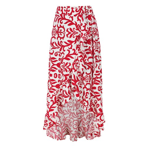 Falda Pareo Estampado Damasco Basel para Mujer