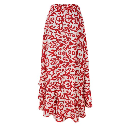 Falda Pareo Estampado Damasco Basel para Mujer