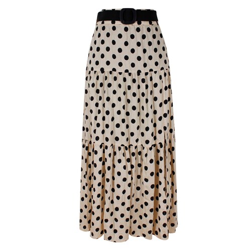 Falda Midi Dots Basel para Mujer