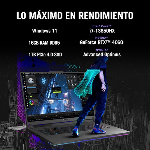 Laptop Gamer Asus G614Jv-N3516W Intel Core I7 16Gb Ram 1Tb Rtx4060