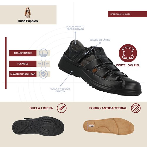 Sandalias Hush Puppies en Piel para Hombre