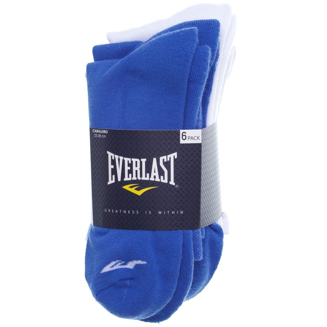 6 Pack Calcetas Everlast Multicolor para Hombre