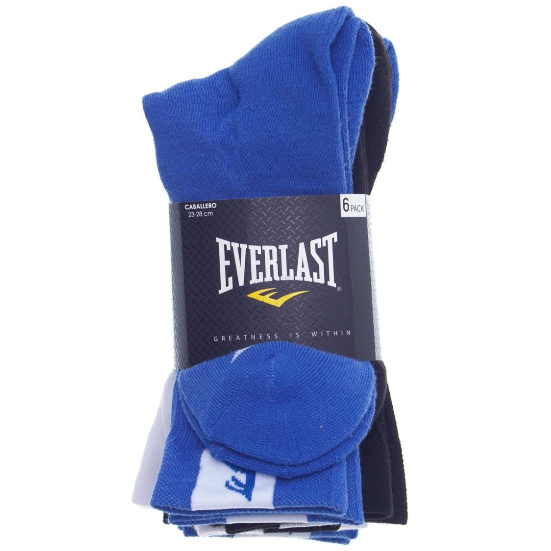 6 Pack Calceta Tín para Hombre Everlast