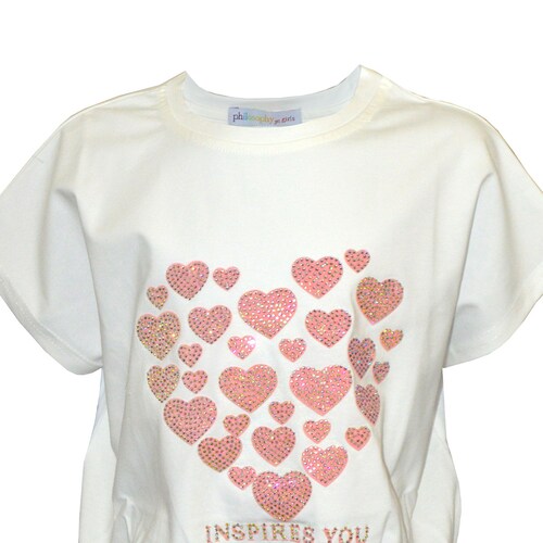 Playera Philosophy Jr de Corazón para Niña