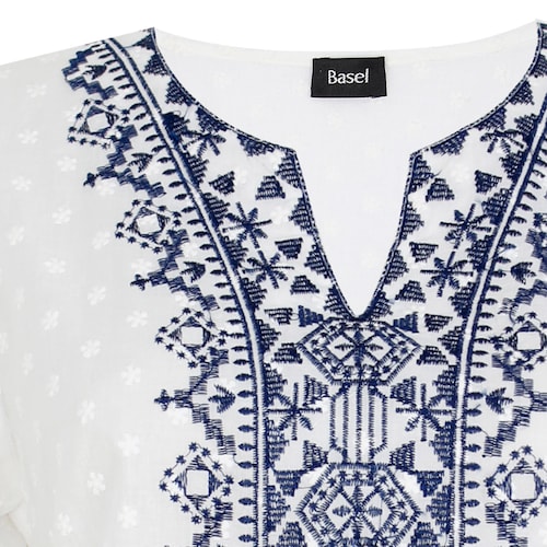 Blusa Étnica Manga Campana Basel para Mujer