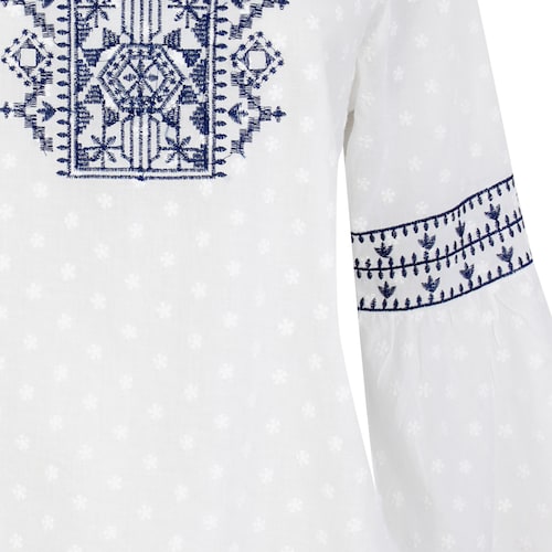Blusa Étnica Manga Campana Basel para Mujer