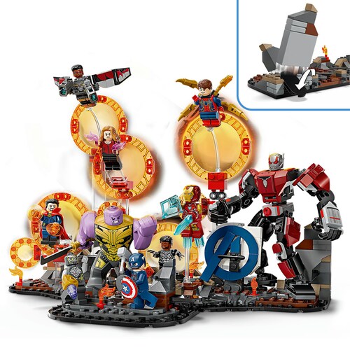 Super Héroes Batalla Final de Vengadores Endgame