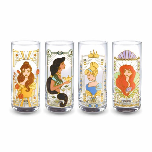 Set Vasos 4 Pz Disney Princesas Hallmark