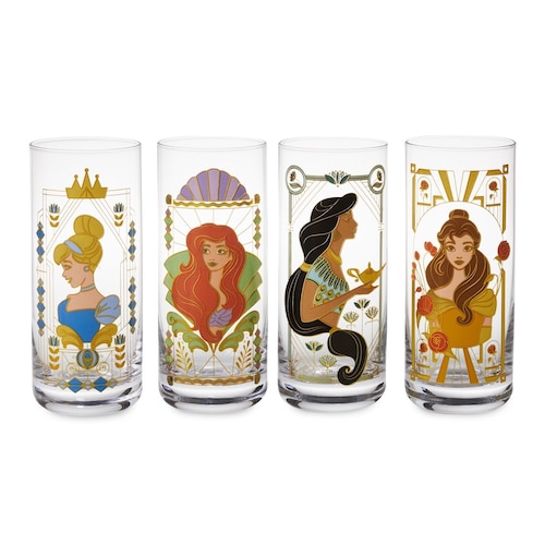 Set Vasos 4 Pz Disney Princesas Hallmark