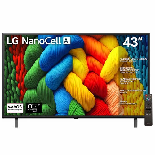 Pantalla 43 Pulgadas LG Nanocell Ai Nano80 4K Smart Tv
