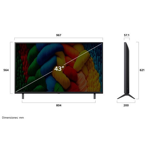 Pantalla 43 Pulgadas LG Nanocell Ai Nano80 4K Smart Tv