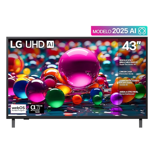 Pantalla LG 43 Pulgadas 4K Uhd Ai Ua75 4K Smart Tv
