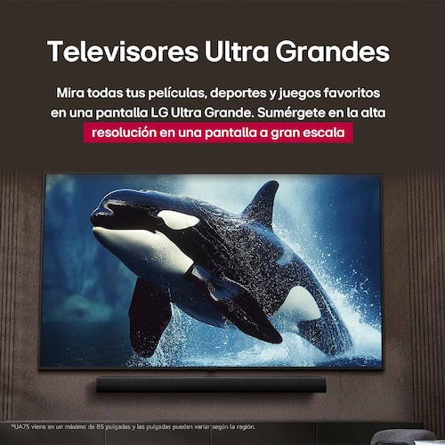 Pantalla LG 43 Pulgadas 4K Uhd Ai Ua75 4K Smart Tv