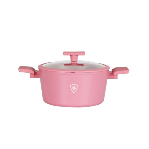 Batería Rosa de Cocina 10 Piezas Hsm