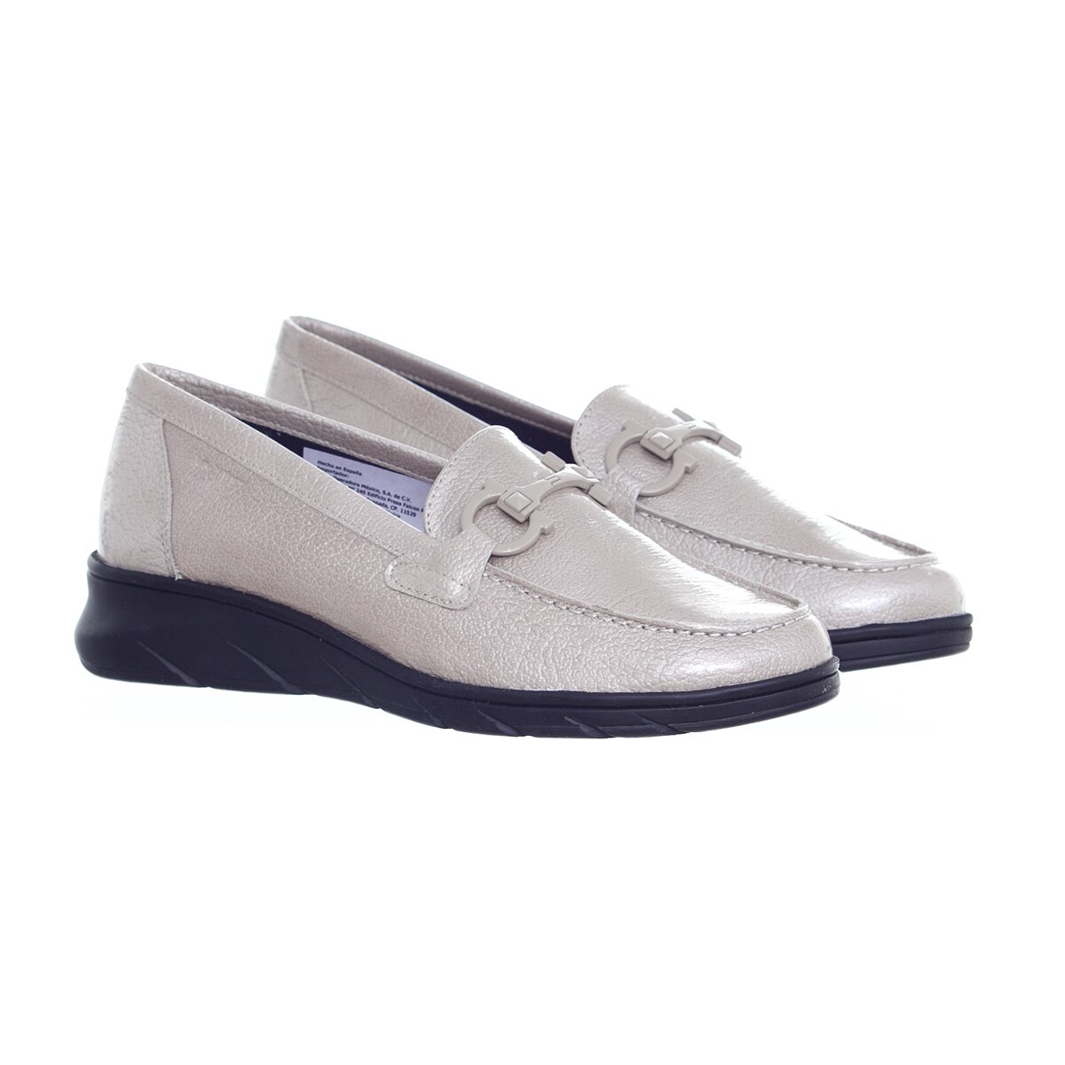 Mocasines Para Mujer 24 HRS - Cuero, Suela De EVA Y Cuña De 4 Cm, Sin Cordones