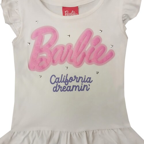 Blusa Barbie Manga Corta para Niña
