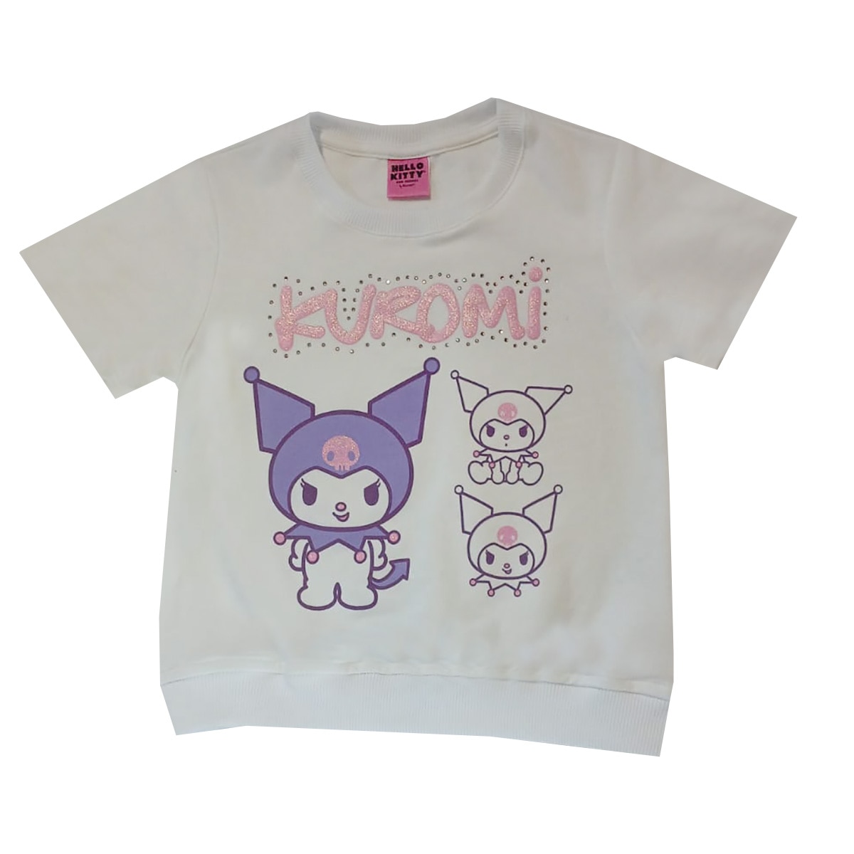 Sudadera Kuromi Hello Kitty Manga Corta para Niña