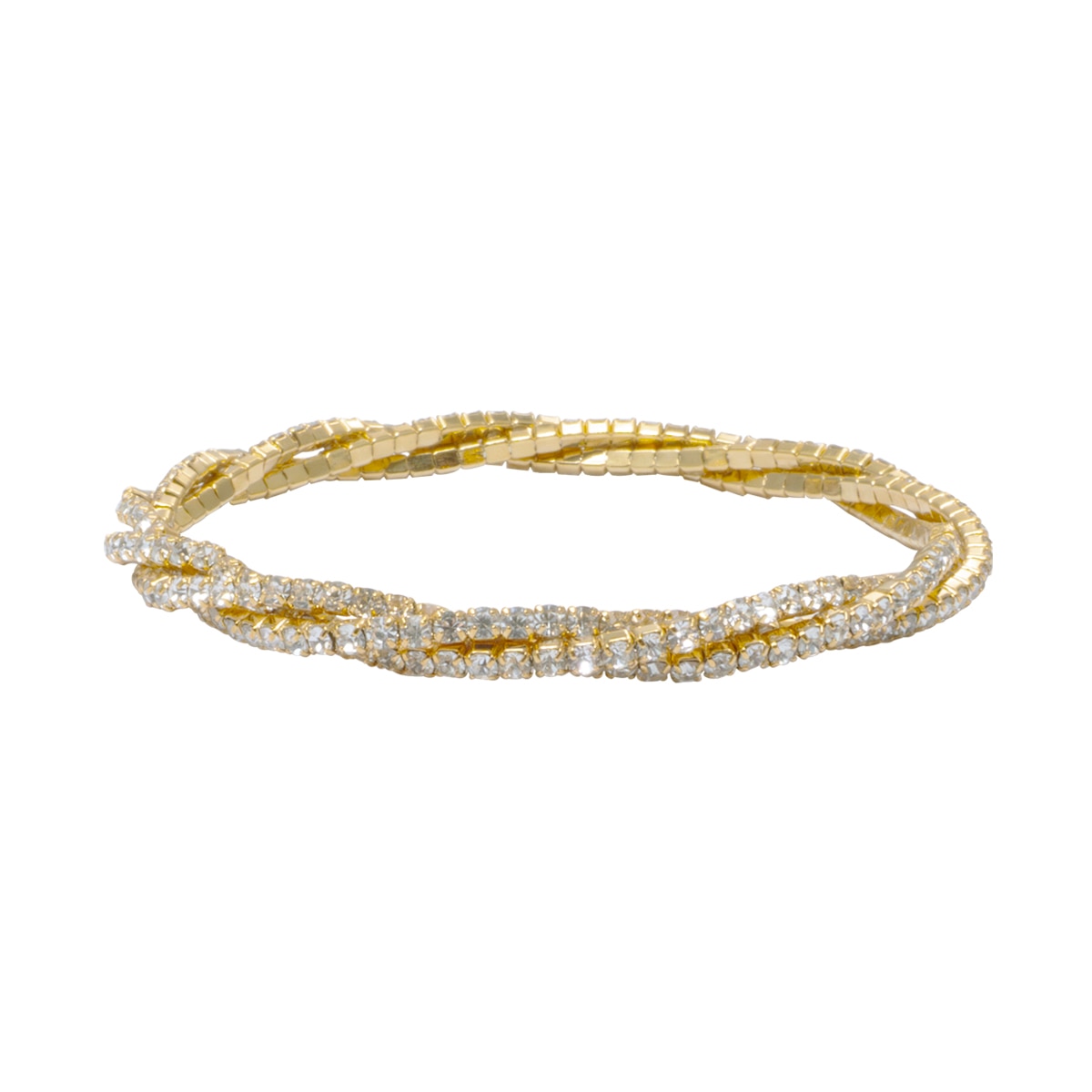 Pulsera Stretch Diseño Cup Chain Acabado Dorado Westies