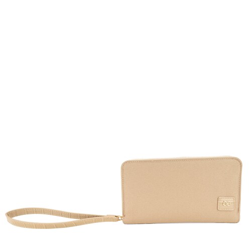 Billetera Porta Celular Cloe Beige para Mujer