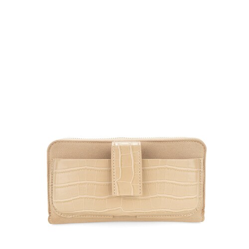 Billetera Porta Celular Cloe Beige para Mujer