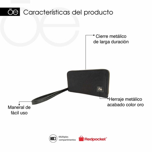 Billetera Porta Celular Cloe Beige para Mujer