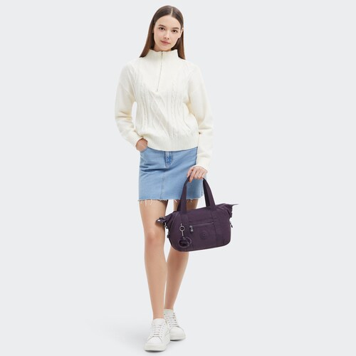 Bolso Art Mini Ultimate Plum Kipling para Mujer