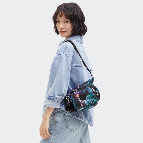 Bolso Gabbie Mini Spectral Orchi Kipling para Mujer