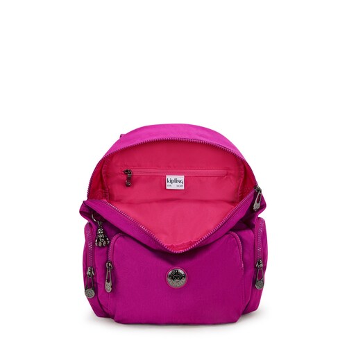 Mochila City Zip S Fuchsia Night Kipling para Mujer
