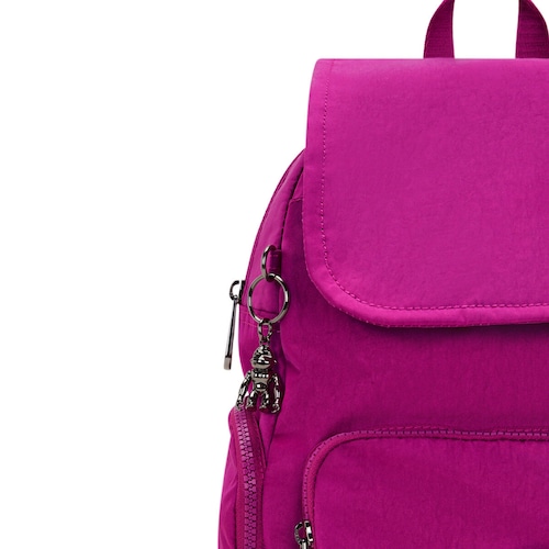Mochila City Zip S Fuchsia Night Kipling para Mujer