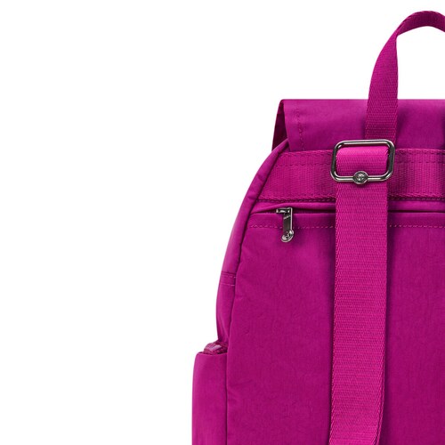 Mochila City Zip S Fuchsia Night Kipling para Mujer