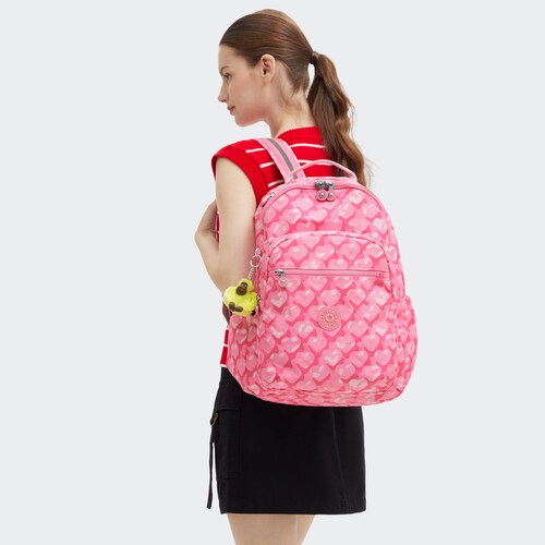 Mochila Seoul Adorable Hearts Kipling para Mujer