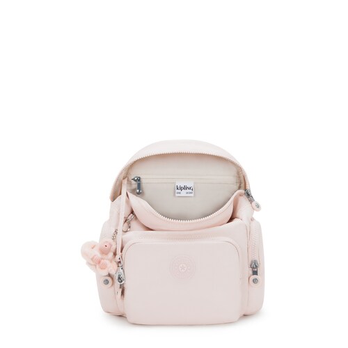 Mochila City Zip Mini Pink Shine Kipling para Mujer