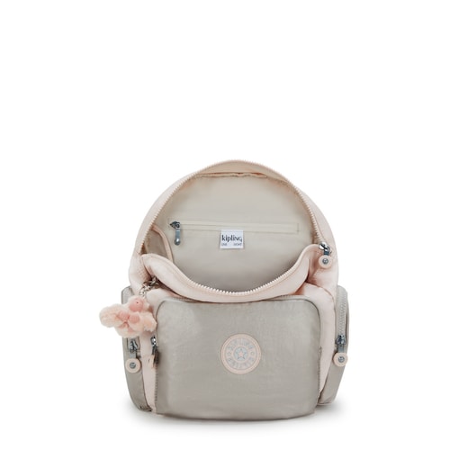 Mochila City Zip S Pink Shine Bl Kipling para Mujer