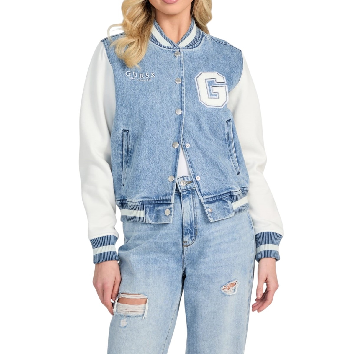 Chamarra Varsity Guess para Mujer