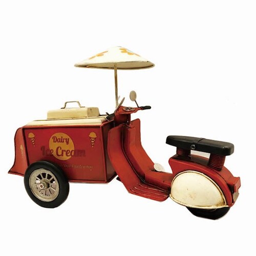 Carro Alcancía de Colección Color Rojo Ice Cream Au1756 Mideko