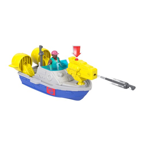 Imaginext Jurassic World Rebirth Mosasaurus Caza Y Muerde