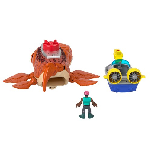 Imaginext Jurassic World Rebirth Mosasaurus Caza Y Muerde