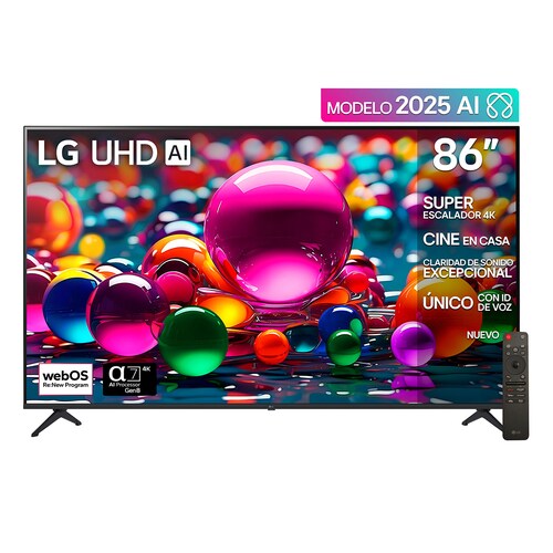 Pantalla LG 86 Pulgadas 4K Uhd Ai Ua8050 4K Smart Tv