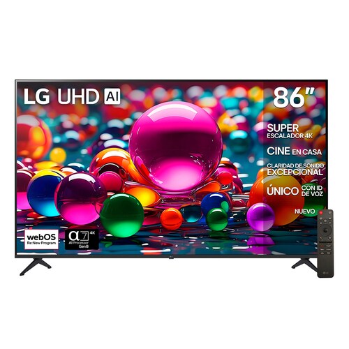 Pantalla LG 86 Pulgadas 4K Uhd Ai Ua8050 4K Smart Tv